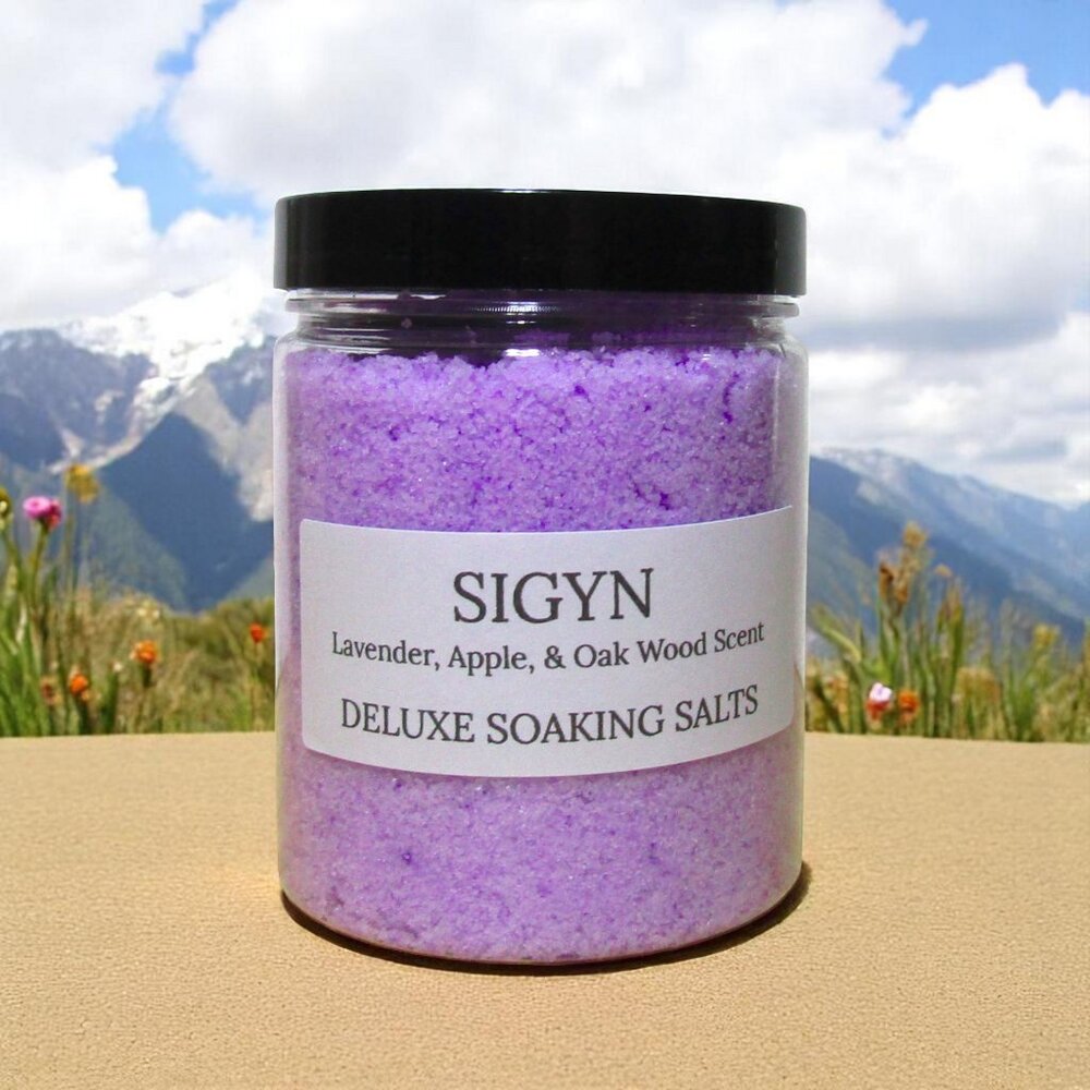 Soaking Bath Salts. Apple & Lavender scent. Sea salt bath.